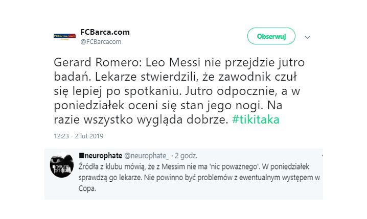 Informacje nt. ''kontuzji'' Leo Messiego!